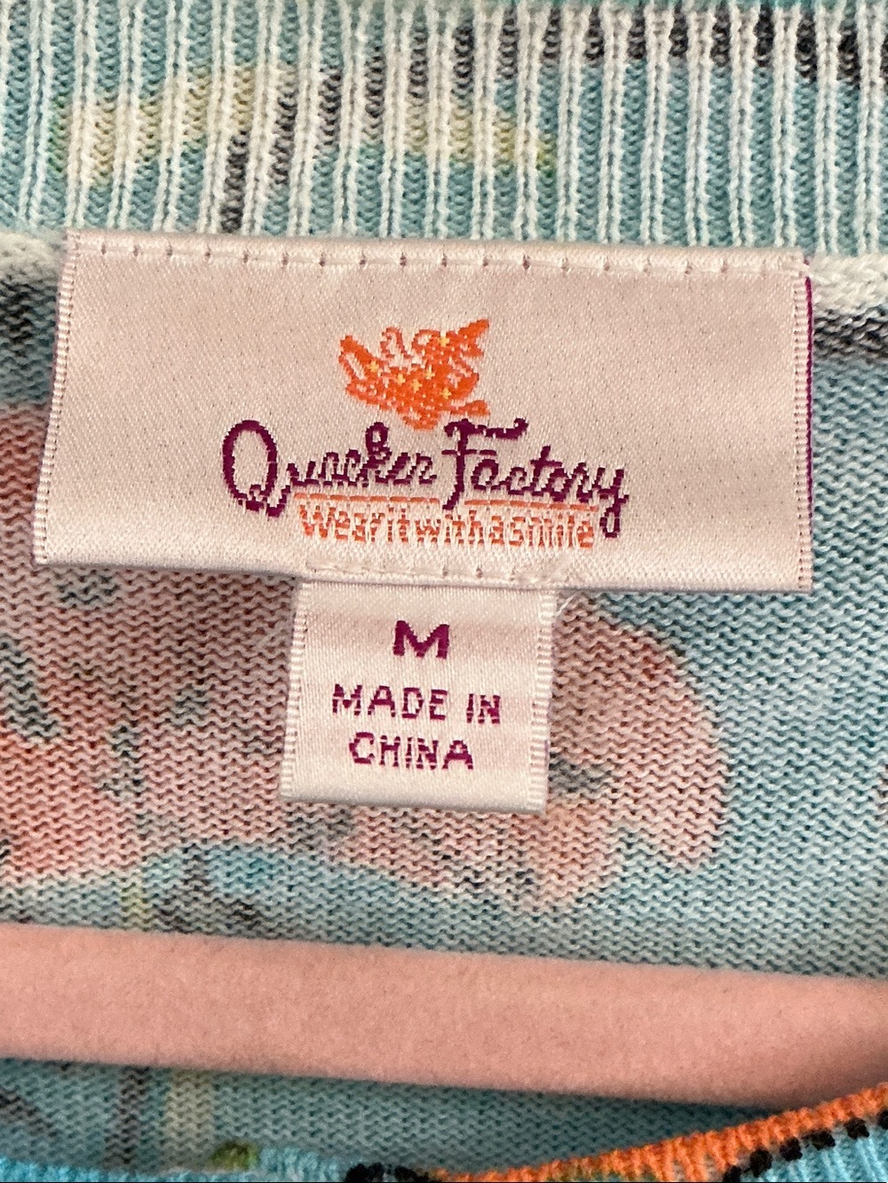 Quacker Factory Pastel Multi-Color Knit Cardigan - Picture 2 of 5